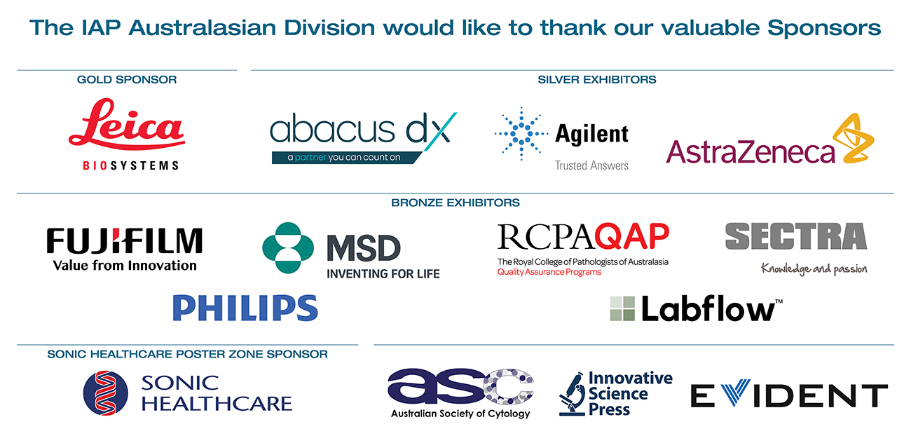 Our ASM 2024 Sponsors Australasian Division of the IAP